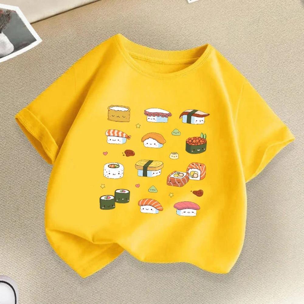Sushi Print Kids T-shirt Summer Boys Girls Casual Fashion Funny Cute Comfortable Short Sleeve Tops Children Colorful T-shirts 100
Sushi Print Kids T-shirt Summer Boys Girls Casual Fashion Funny Cute Comfortable Short Sleeve Tops Children Colorful T-shirts 100