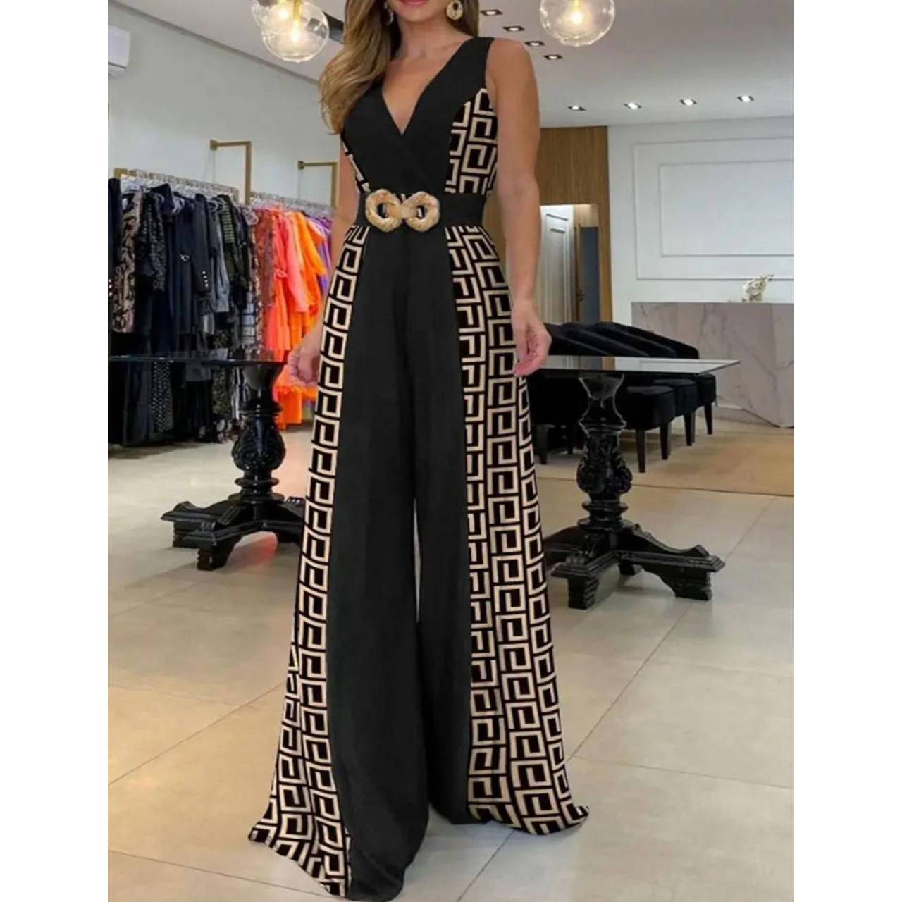 Женский стильный модный комбинезон Hürrem из ткани с поясом в комплекте
Женский стильный модный комбинезон Hürrem из ткани с поясом в комплекте