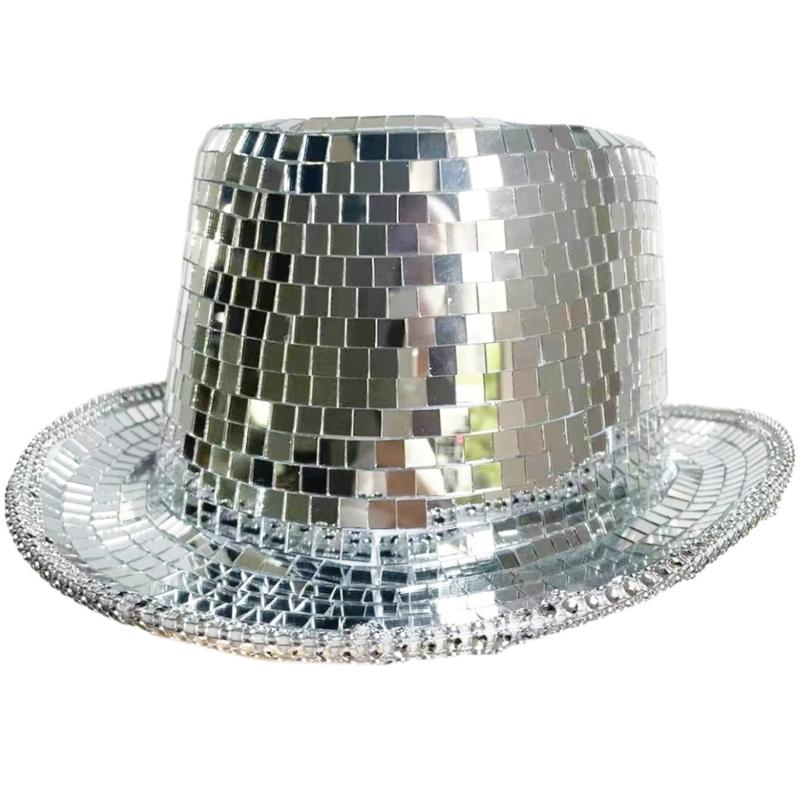 Club Panama Hat Sparkly Mirrored Hat for Disco House Cocktail Parties Vacation for Male Female Comedian Actor
Club Panama Hat Sparkly Mirrored Hat for Disco House Cocktail Parties Vacation for Male Female Comedian Actor