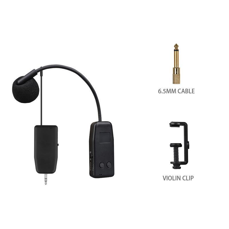 2.4G Wireless Violin Cello Guitar Microphone System Clips over Instrument Receiver Transmitter 2.4G 50 Meters Clear Sound Violin 1 to 1
2.4G Wireless Violin Cello Guitar Microphone System Clips over Instrument Receiver Transmitter 2.4G 50 Meters Clear Sound Violin 1 to 1