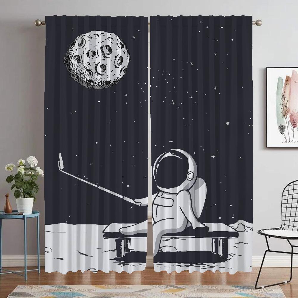 Kitchen Curtains 2 Pieces Astronaut Printing Living Room Curtain Curtains for Bedroom Partition Halloween Decoration Blackout W50xH70cmx2pcs-CL
Kitchen Curtains 2 Pieces Astronaut Printing Living Room Curtain Curtains for Bedroom Partition Halloween Decoration Blackout W50xH70cmx2pcs-CL