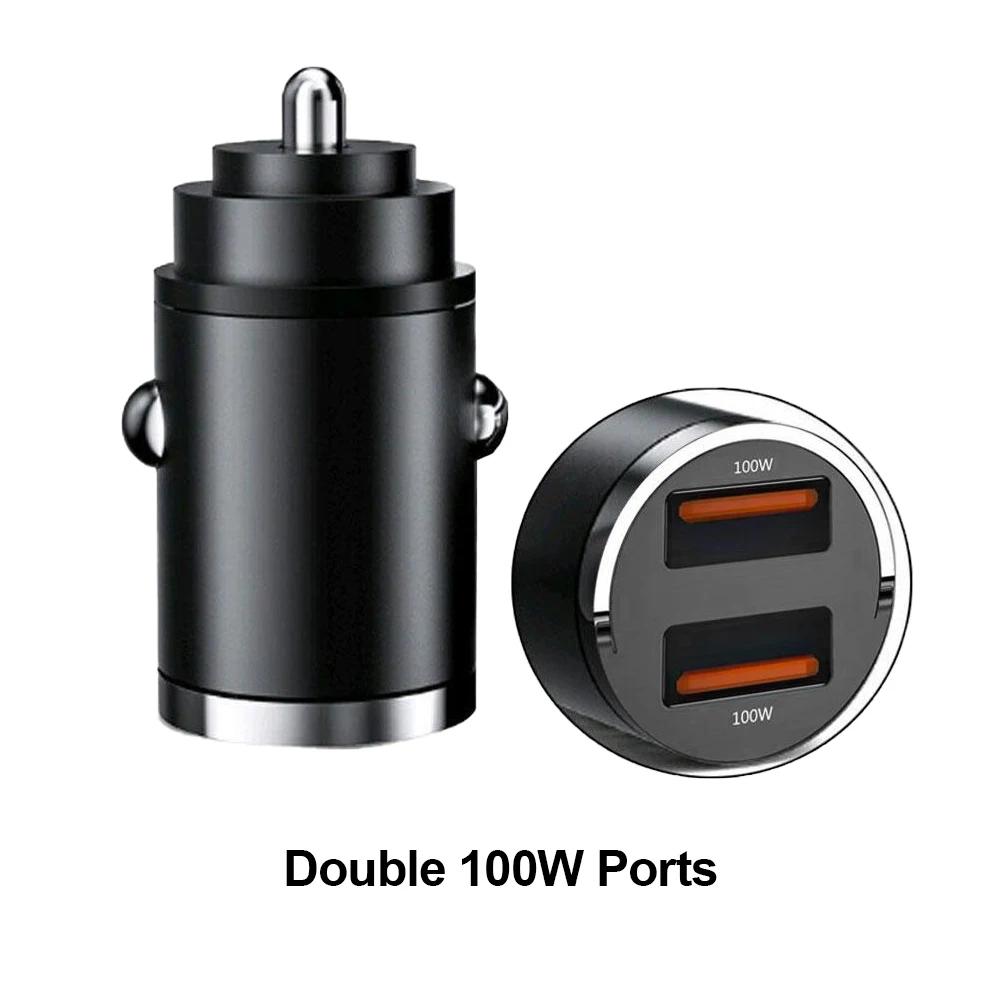 200w Mini Car Charger Lighter Fast Charging 100w Pd Usb Type C Dual Ports Invisible Metal Charger For Xiaomi Samsung Huawei
200w Mini Car Charger Lighter Fast Charging 100w Pd Usb Type C Dual Ports Invisible Metal Charger For Xiaomi Samsung Huawei