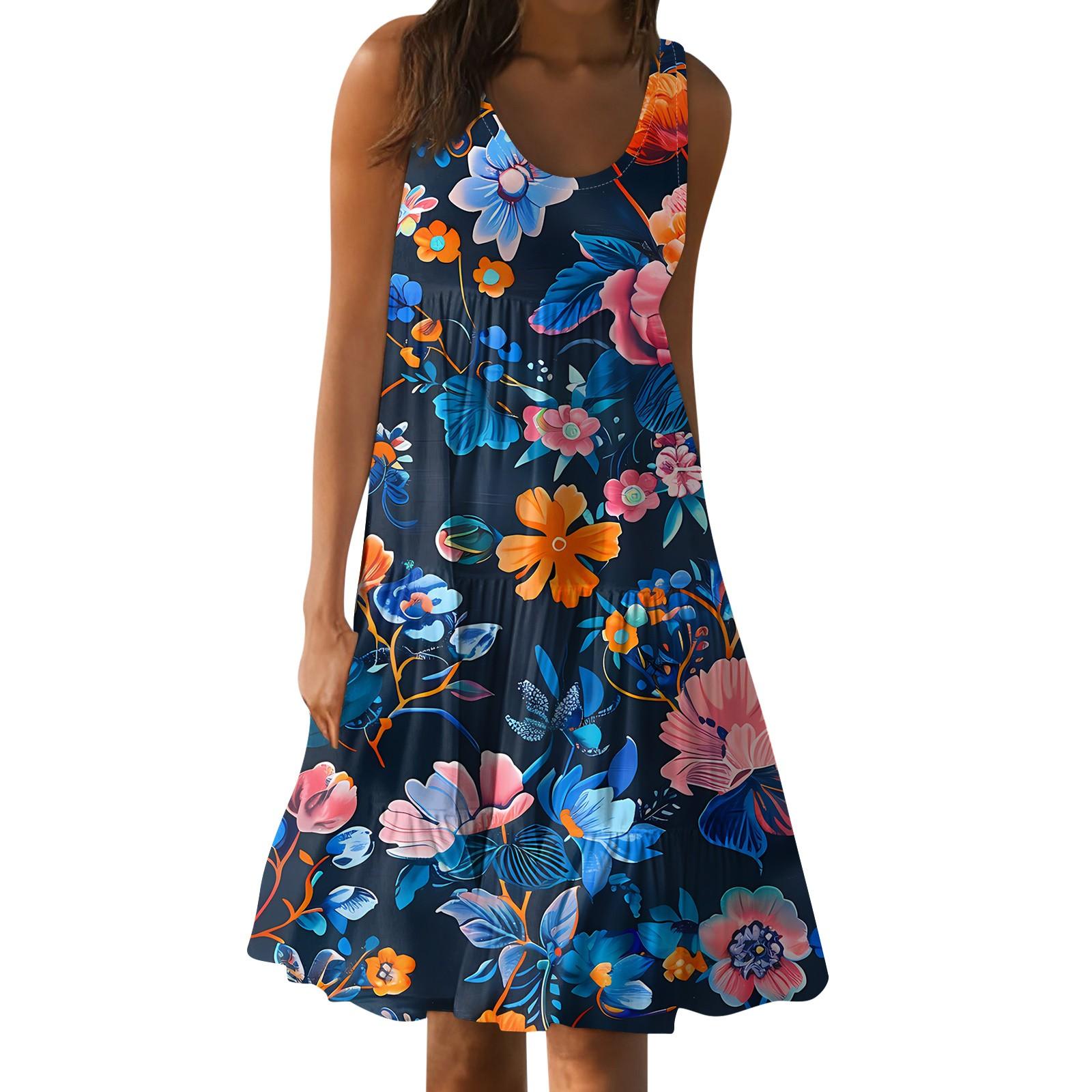 Гавайское платье для женщин, летние весенние плиссированные богемные платья, милые струящиеся пляжные платья без рукавов, прямые платья-майки, платья с круглым вырезом XL
Гавайское платье для женщин, летние весенние плиссированные богемные платья, милые струящиеся пляжные платья без рукавов, прямые платья-майки, платья с круглым вырезом XL