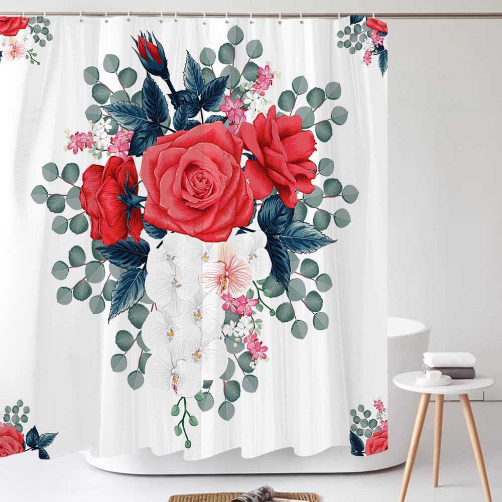 Elegant Flowers Shower Curtain 3D Print Floral Bathroom Curtain Polyester Bath Curtains Room Decor Curtain Washable With Hooks W60H190(CM)-1 Pcs
Elegant Flowers Shower Curtain 3D Print Floral Bathroom Curtain Polyester Bath Curtains Room Decor Curtain Washable With Hooks W60H190(CM)-1 Pcs