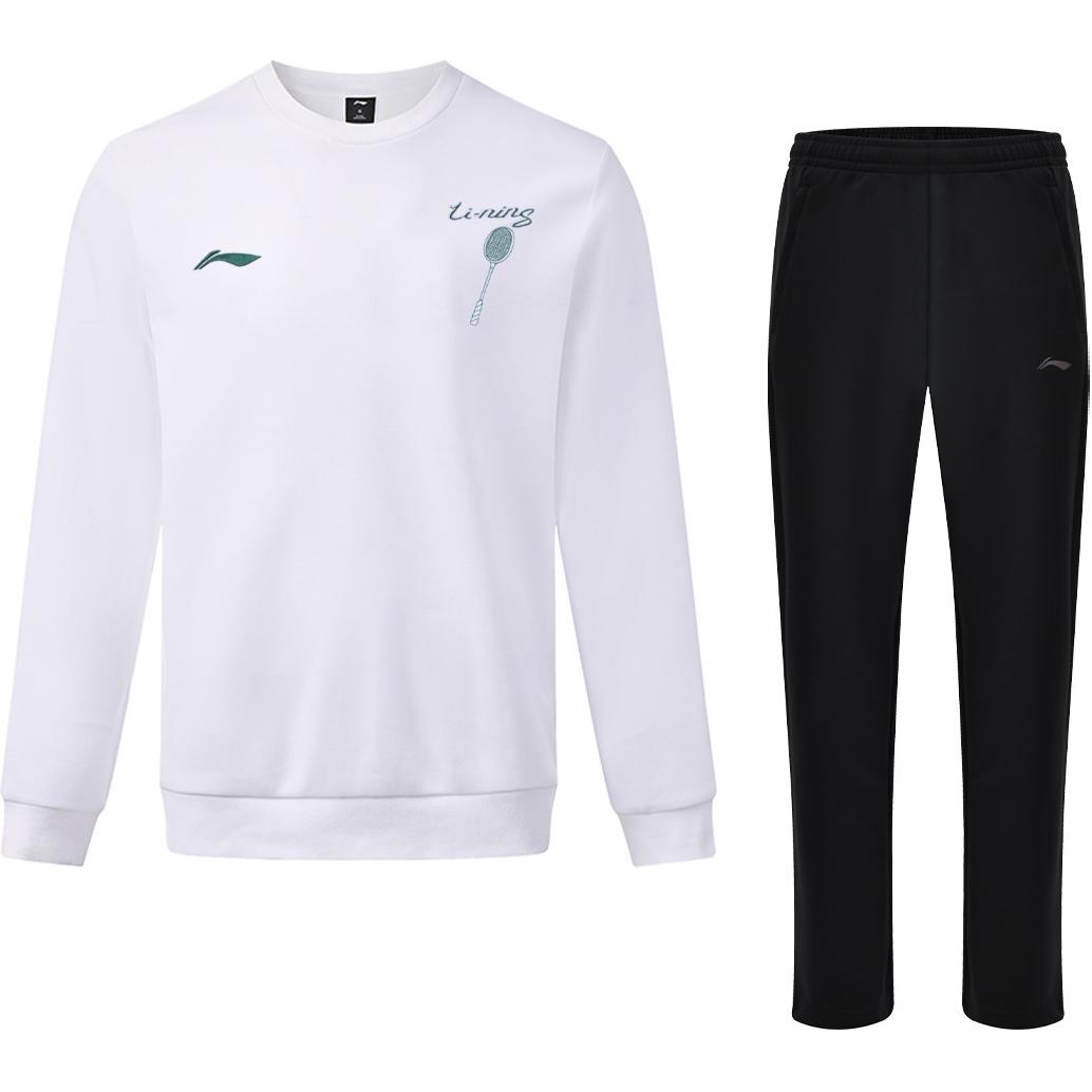 Li Ning Повседневный топ с круглым вырезом и спортивные брюки прямого кроя Комплект толстовки Унисекс Комплекты Белый Черный AWPF999-2 M
Li Ning Повседневный топ с круглым вырезом и спортивные брюки прямого кроя Комплект толстовки Унисекс Комплекты Белый Черный AWPF999-2 M
