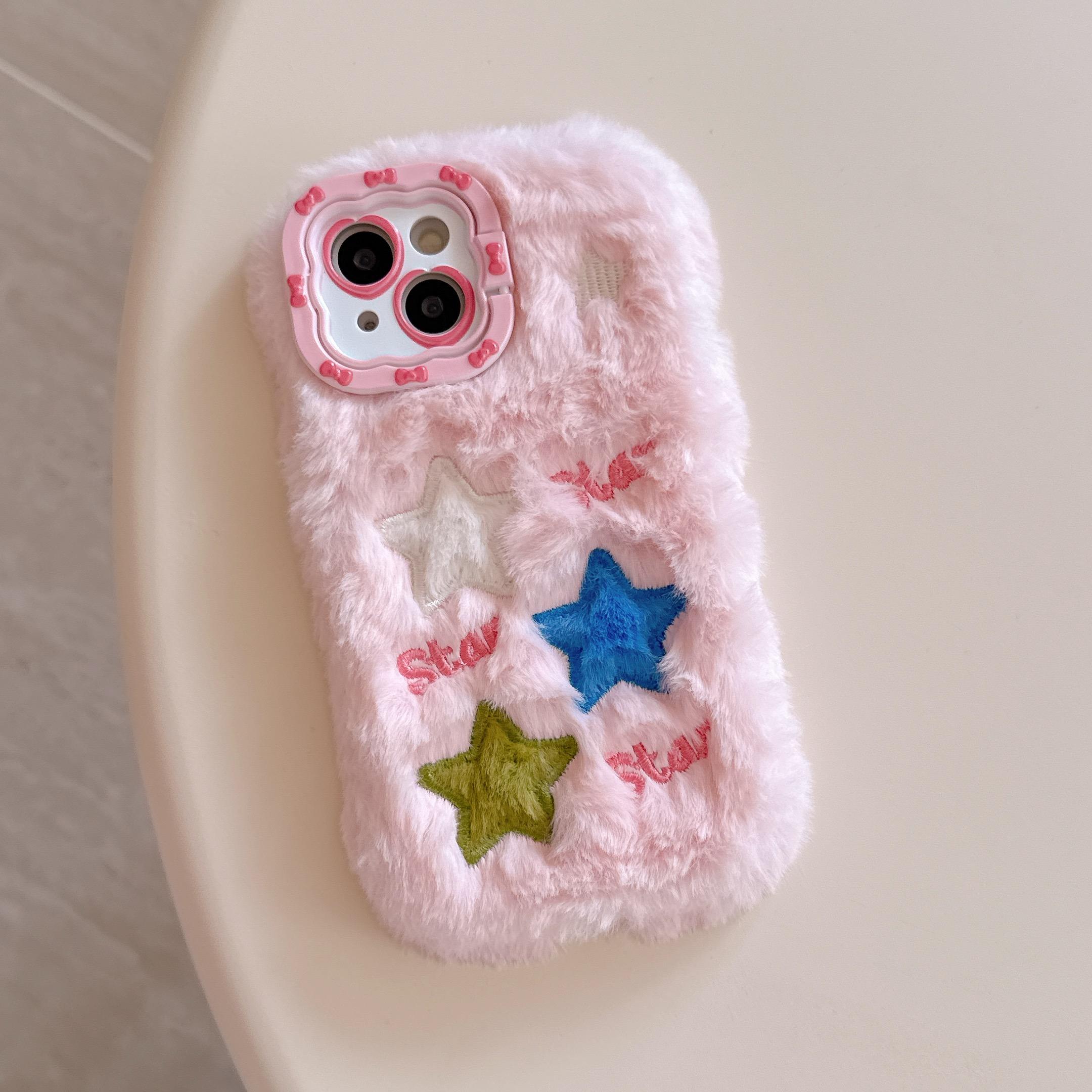 Модный плюшевый чехол для телефона с вышивкой в виде звезд и яркими цветами для девочек, осенне-зимний теплый чехол для iPhone 16 Pro Max For iPhone 16
Модный плюшевый чехол для телефона с вышивкой в виде звезд и яркими цветами для девочек, осенне-зимний теплый чехол для iPhone 16 Pro Max For iPhone 16