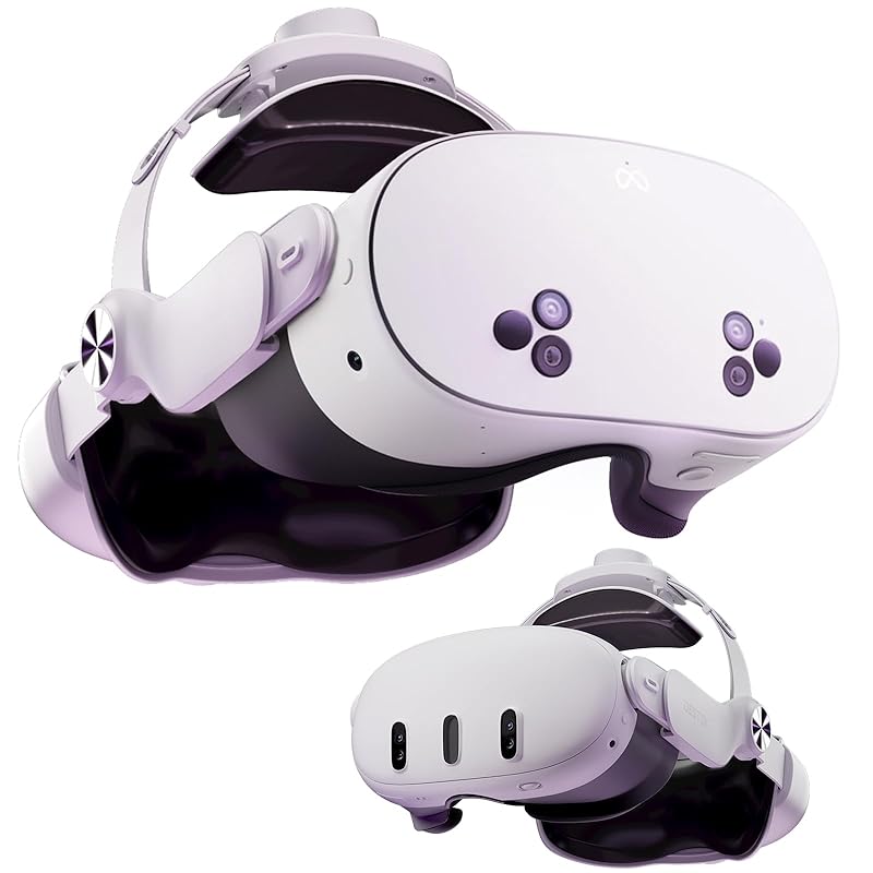 DESTEK QH3 Meta Quest For 3S/3 head strap comfort design soft cushion MetaQuest 3S/3 compatible accessory, weight at 3 angles
DESTEK QH3 Meta Quest For 3S/3 head strap comfort design soft cushion MetaQuest 3S/3 compatible accessory, weight at 3 angles