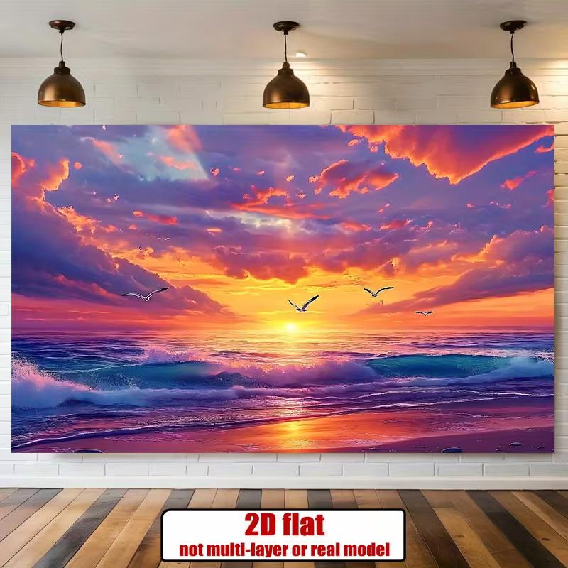 2D Vibrant Sunset Seaside Backdrop for Room Decor & Vacation Photoshoot 47.2x31.5inch/120*80cm
2D Vibrant Sunset Seaside Backdrop for Room Decor & Vacation Photoshoot 47.2x31.5inch/120*80cm