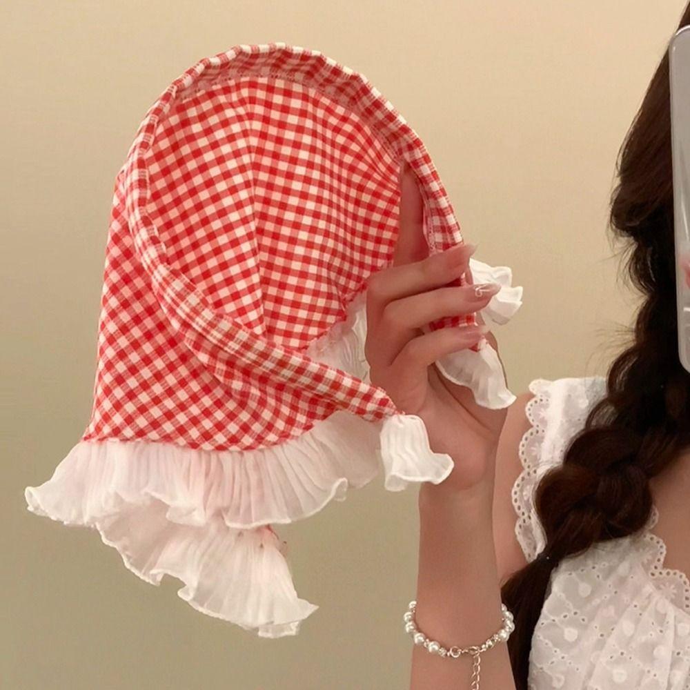 Plaid Lace Hair Scarf Printed Blue Triangle Scarf Elegant Triangle Bandana Travel красный
Plaid Lace Hair Scarf Printed Blue Triangle Scarf Elegant Triangle Bandana Travel красный