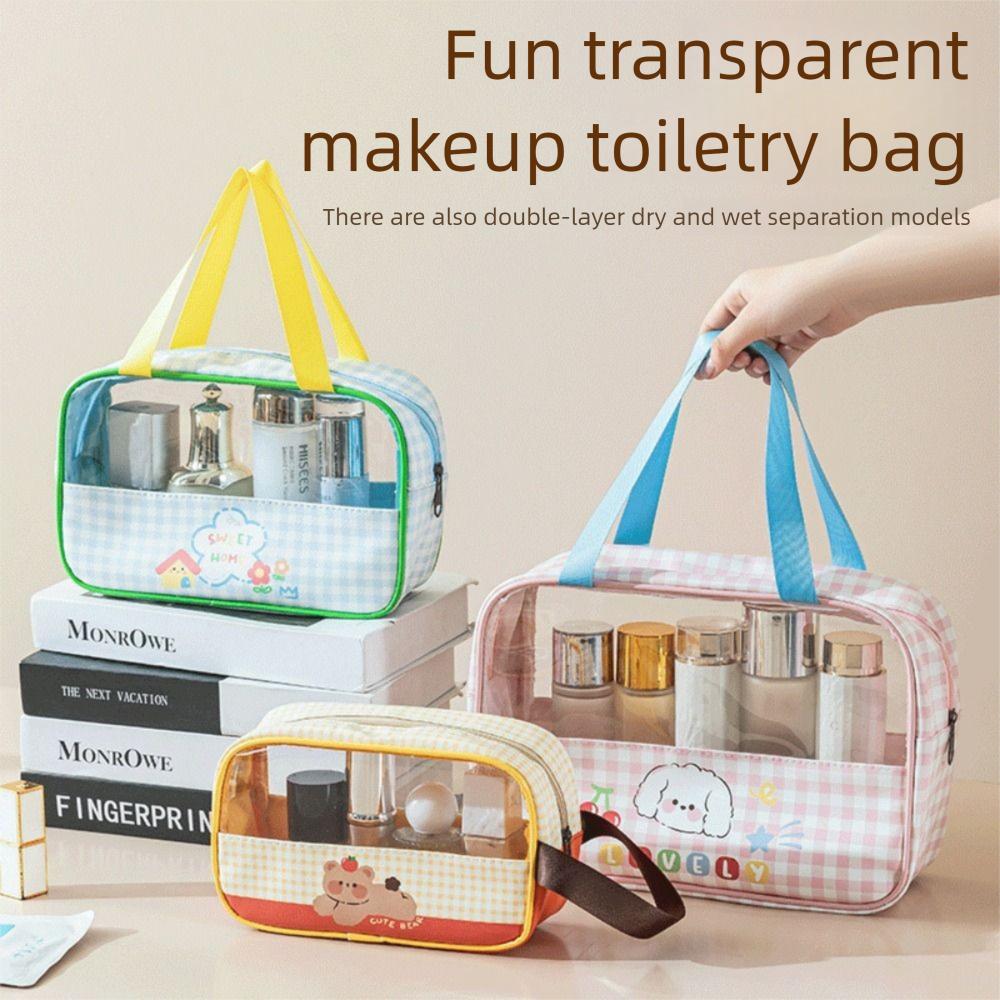 Large Capacity PU Transparent Wash Bag Cartoon Beach Handbag Fashion Swimming Storage Bag Women Pink-S
Large Capacity PU Transparent Wash Bag Cartoon Beach Handbag Fashion Swimming Storage Bag Women Pink-S