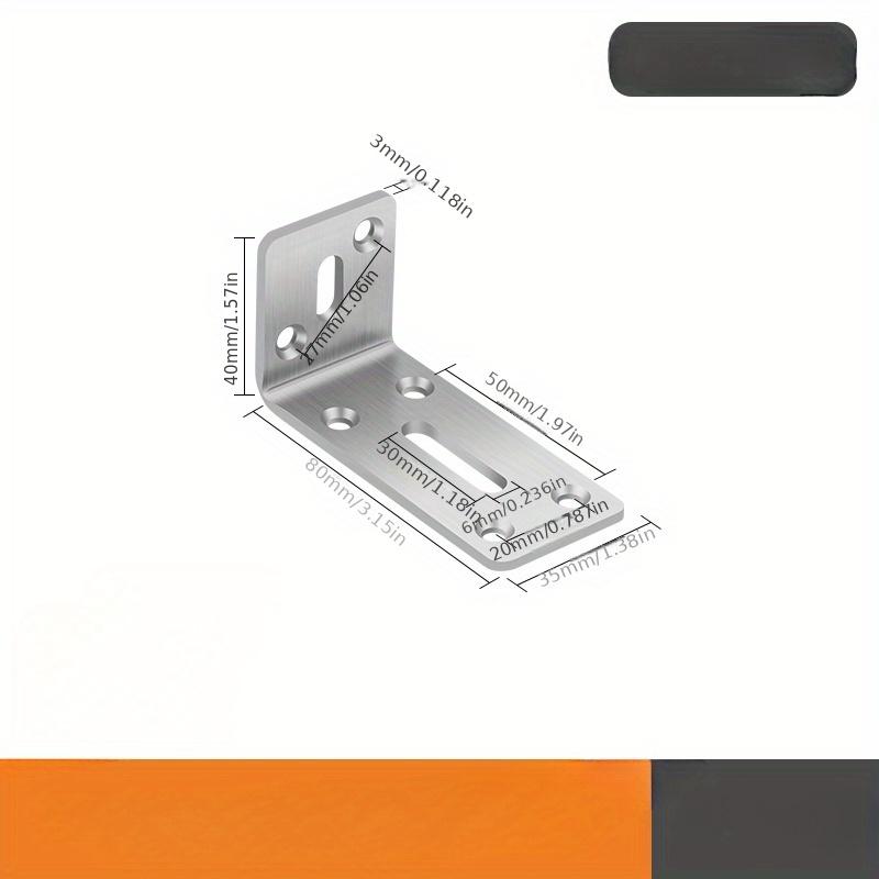 2pcs Stainless Steel 90 Degree Angle Bracket, Corner Bracket, Joint Fastener, Furniture Door Cabinet Screen Wall with Screws 2pcs
2pcs Stainless Steel 90 Degree Angle Bracket, Corner Bracket, Joint Fastener, Furniture Door Cabinet Screen Wall with Screws 2pcs