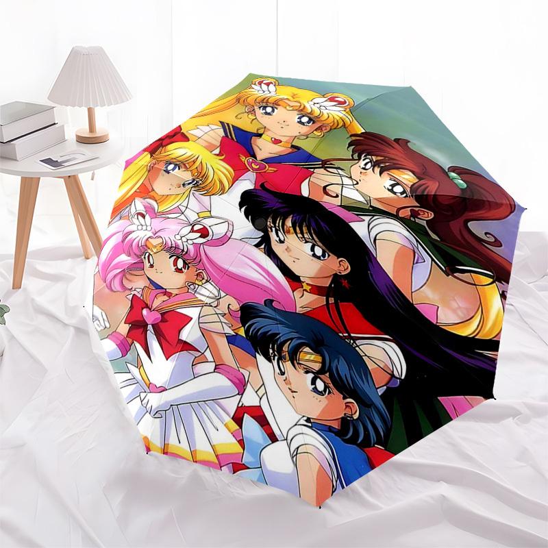 1pc Sailor Moon Inspired Umbrella Auto Open Close, Portable 3-Fold Design, 8-Bone Iron Frame, Outdoor Umbrella, Ideal Gift for Fans, Travelers, Daily
1pc Sailor Moon Inspired Umbrella Auto Open Close, Portable 3-Fold Design, 8-Bone Iron Frame, Outdoor Umbrella, Ideal Gift for Fans, Travelers, Daily