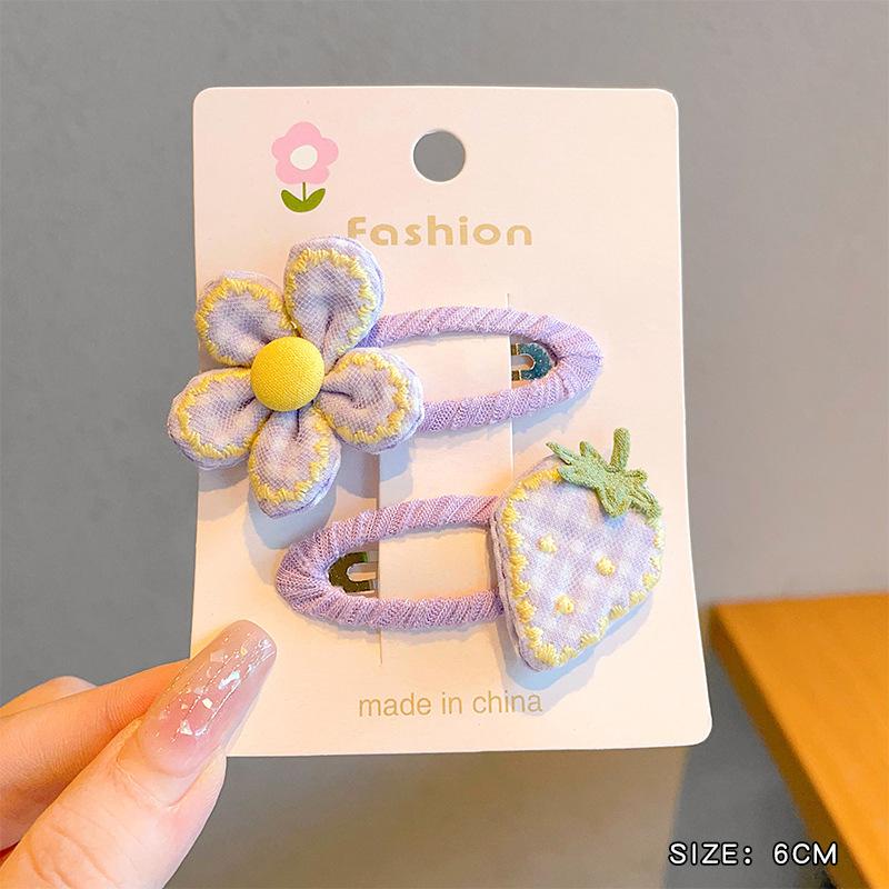 Flowers Strawberry Baby Hairpin BB Clip Bangs Broken Card Cute Cartoon Children Headwear Girls Kids Hair Accessories
Flowers Strawberry Baby Hairpin BB Clip Bangs Broken Card Cute Cartoon Children Headwear Girls Kids Hair Accessories