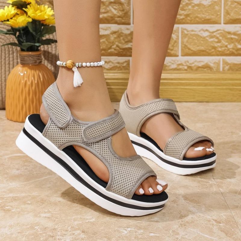 Модная женская летняя обувь Новые сетчатые босоножки на платформе с открытым носком Женские босоножки на танкетке Легкая повседневная женская обувь Zapatillas Muje 36
Модная женская летняя обувь Новые сетчатые босоножки на платформе с открытым носком Женские босоножки на танкетке Легкая повседневная женская обувь Zapatillas Muje 36