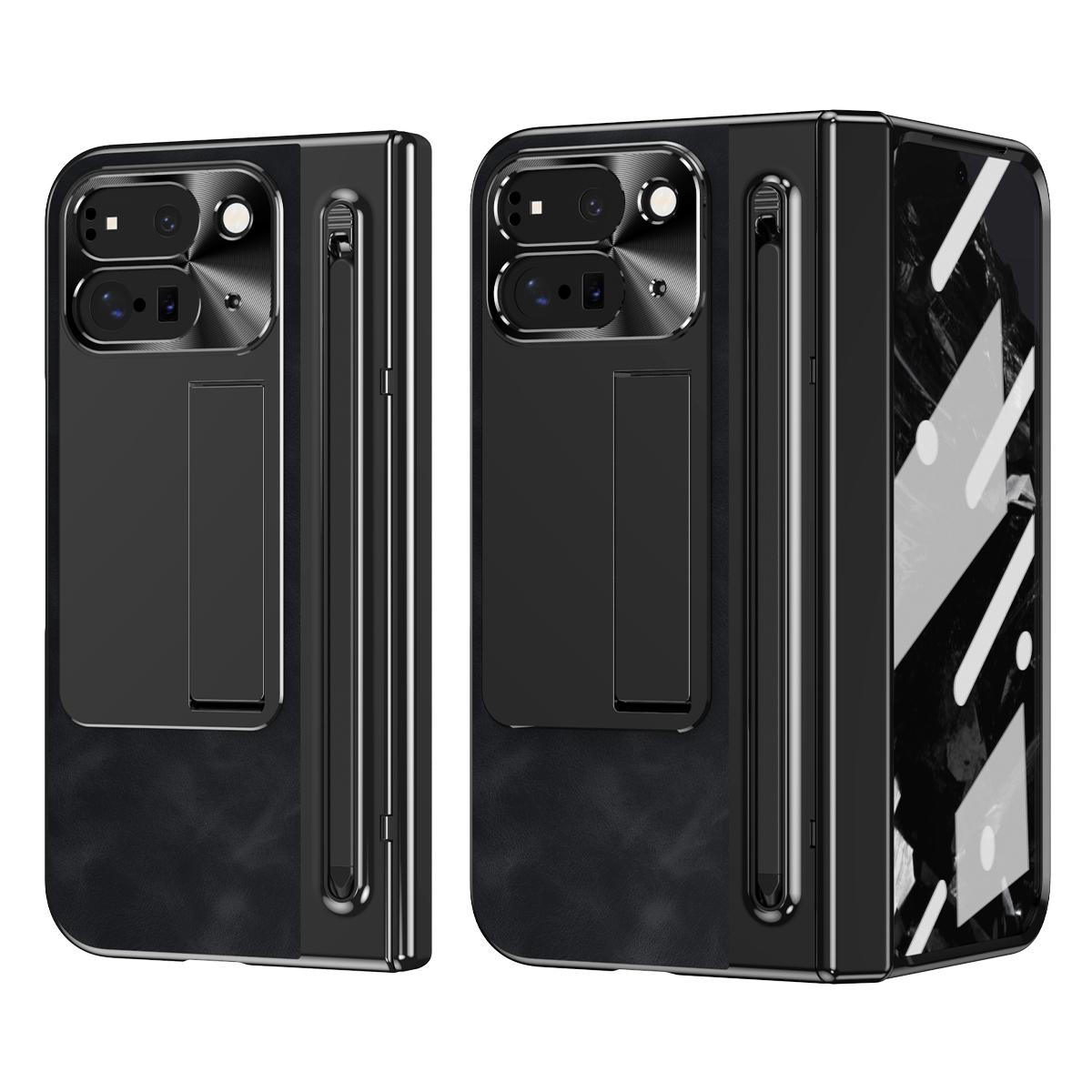 For Google Pixel 10 Pro Fold Case Pen Slot Leather+PC Kickstand Phone Cover with Tempered Glass Film,Stylus Brown
For Google Pixel 10 Pro Fold Case Pen Slot Leather+PC Kickstand Phone Cover with Tempered Glass Film,Stylus Brown