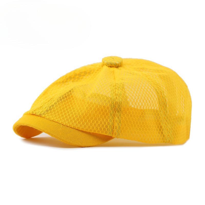 Summer Full Mesh Newsboy Cap for Men Women Breathable Octagonal Hat British Retro Flat Cap Sun Protection Outdoor Painter Hat Peaked Cap 56-58cm жовтий
Summer Full Mesh Newsboy Cap for Men Women Breathable Octagonal Hat British Retro Flat Cap Sun Protection Outdoor Painter Hat Peaked Cap 56-58cm жовтий
