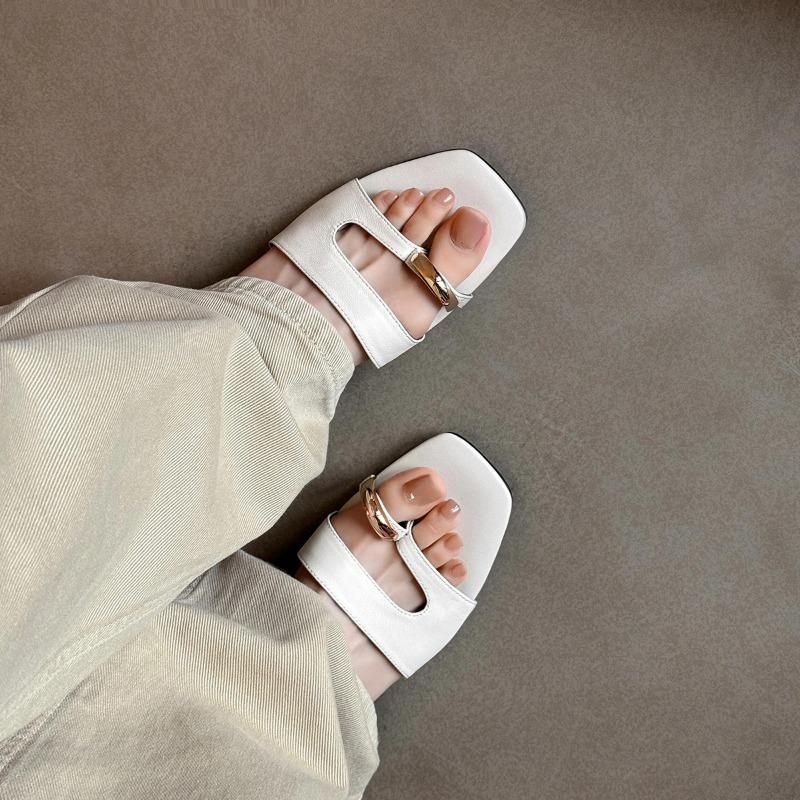 Sheepskin version~ New design open-toe flats women s metal buckle toe slippers temperament sandals 41
Sheepskin version~ New design open-toe flats women s metal buckle toe slippers temperament sandals 41