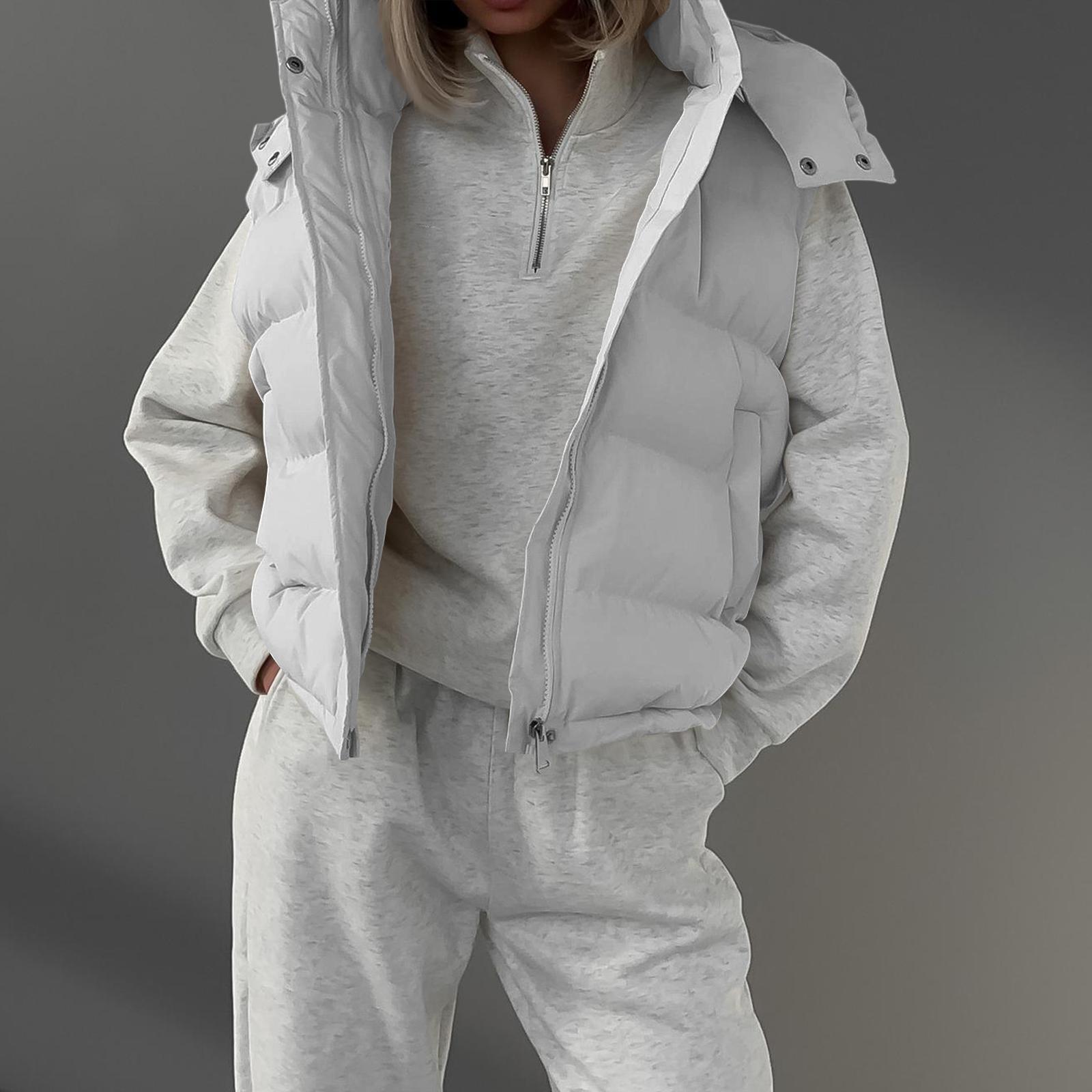 Women s Casual Fashion Outerwear Solid Color Sleeveless Hooded Cotton Vest Vest M белый
Women s Casual Fashion Outerwear Solid Color Sleeveless Hooded Cotton Vest Vest M белый