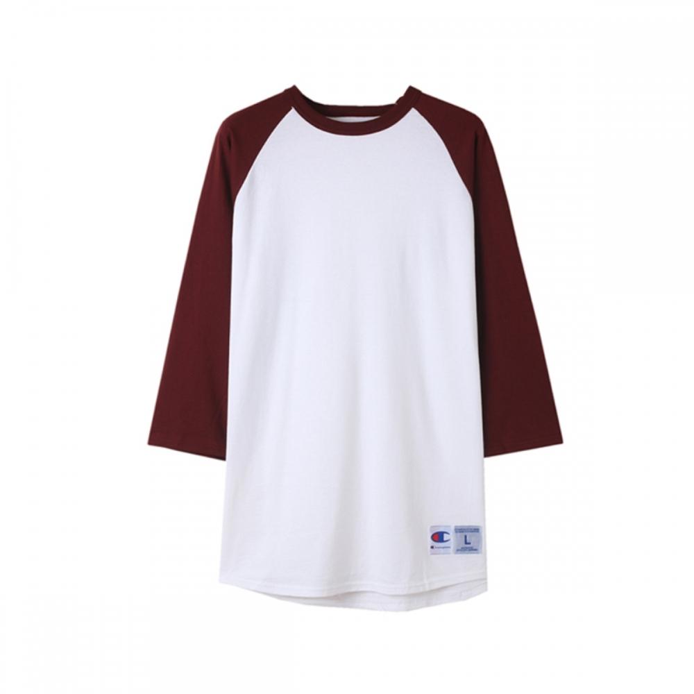 CHAMPION Бейсбольная футболка с регланами | Белый бордовый T137-WHITE/MAROON 
CHAMPION Бейсбольная футболка с регланами | Белый бордовый T137-WHITE/MAROON
