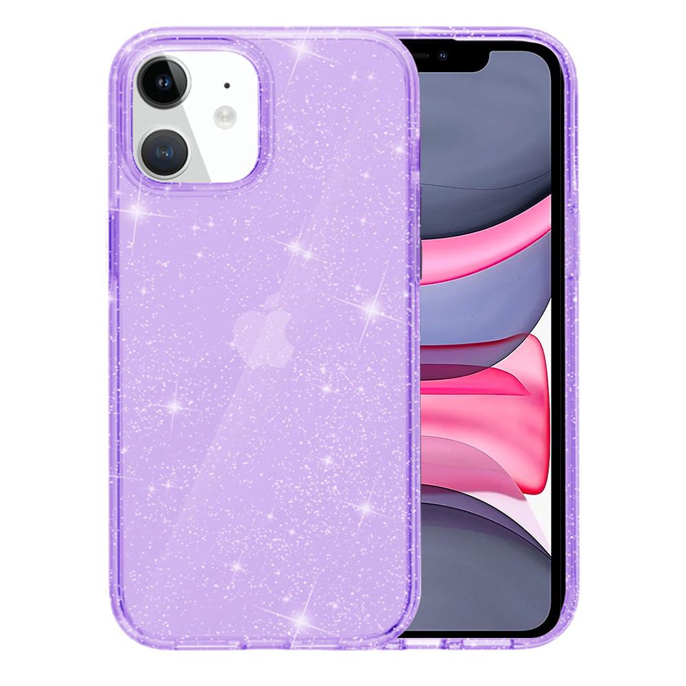 For iPhone 11 Case Anti-Scratch PC+TPU Sparkly Glitter Phone Cover Transparent Purple
For iPhone 11 Case Anti-Scratch PC+TPU Sparkly Glitter Phone Cover Transparent Purple
