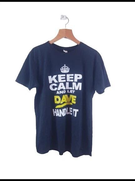 Mens Black Round Neck Basic T shirt Size M - Keep Calm And Let Dave Handle It L
Mens Black Round Neck Basic T shirt Size M - Keep Calm And Let Dave Handle It L