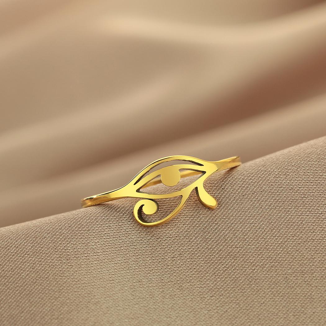 Kinitial Stylish and minimalist laser engraved stainless steel Egyptian ring, eye char Jewelry, girlfriend gift anniversary gift
Kinitial Stylish and minimalist laser engraved stainless steel Egyptian ring, eye char Jewelry, girlfriend gift anniversary gift