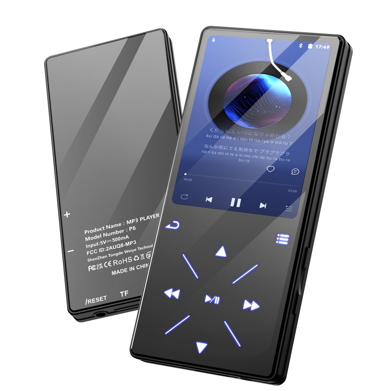 GOHHME MP3 Player 32GB Music Player MP3 Touch Screen HIFI Sound Quality Speaker SD Card Compatible 128GB Expandable Player Easy to Operate Function чорний
GOHHME MP3 Player 32GB Music Player MP3 Touch Screen HIFI Sound Quality Speaker SD Card Compatible 128GB Expandable Player Easy to Operate Function чорний