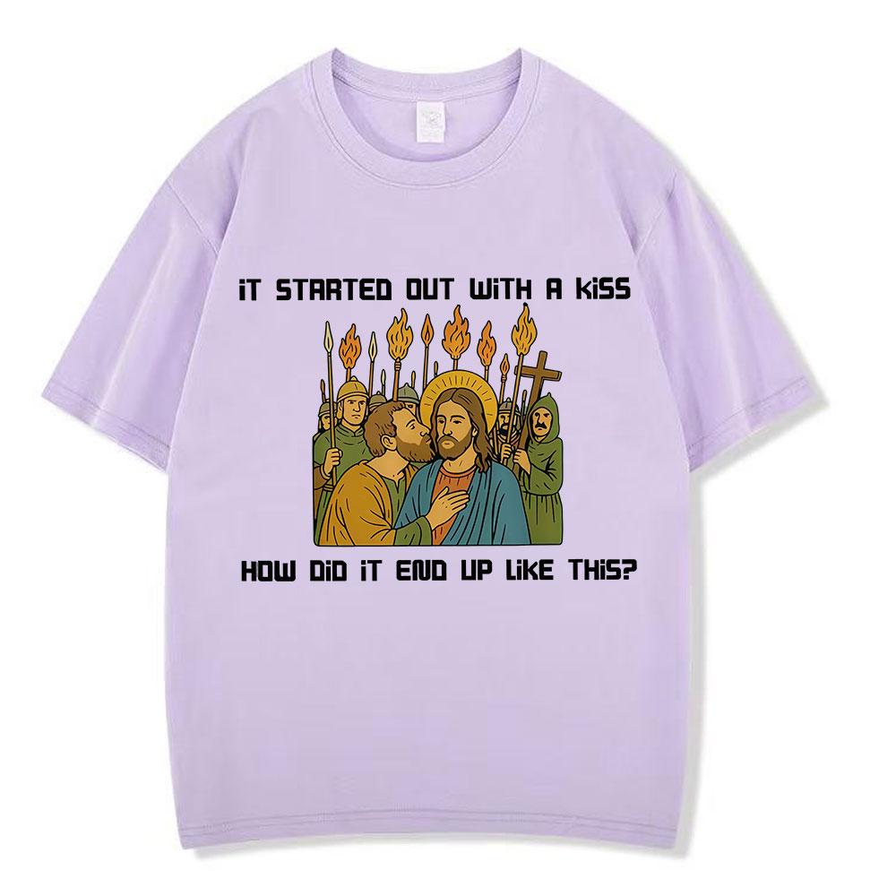 It Started Out with A Kiss How Did It End Up Like Unisex This Funny Meme TShirt Summer Cotton Harajuku Casual Man Tshirts Tops 4XL
It Started Out with A Kiss How Did It End Up Like Unisex This Funny Meme TShirt Summer Cotton Harajuku Casual Man Tshirts Tops 4XL