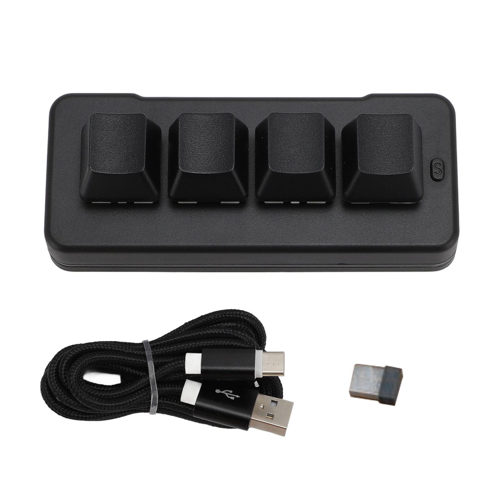 Маленькая клавиатура Беспроводная 2.4G Bluetooth Проводная USB 3 режима Программируемый RGB Синий переключатель 4 клавиши Макро Механизм
Маленькая клавиатура Беспроводная 2.4G Bluetooth Проводная USB 3 режима Программируемый RGB Синий переключатель 4 клавиши Макро Механизм