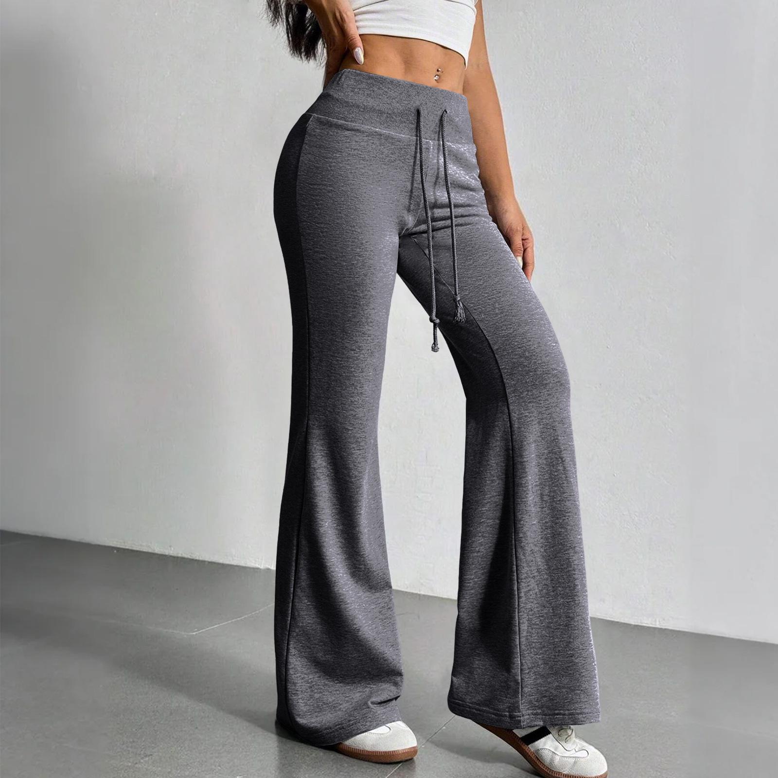 2025 Autumn European & American Women s High Waist Drawstring Flare Pants 2XL темно-сірий
2025 Autumn European & American Women s High Waist Drawstring Flare Pants 2XL темно-сірий