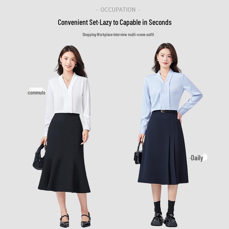 Women s White V-Neck Chiffon Long Sleeve Shirt - Elegant Spring/Autumn Professional Pullover Top XL
Women s White V-Neck Chiffon Long Sleeve Shirt - Elegant Spring/Autumn Professional Pullover Top XL
