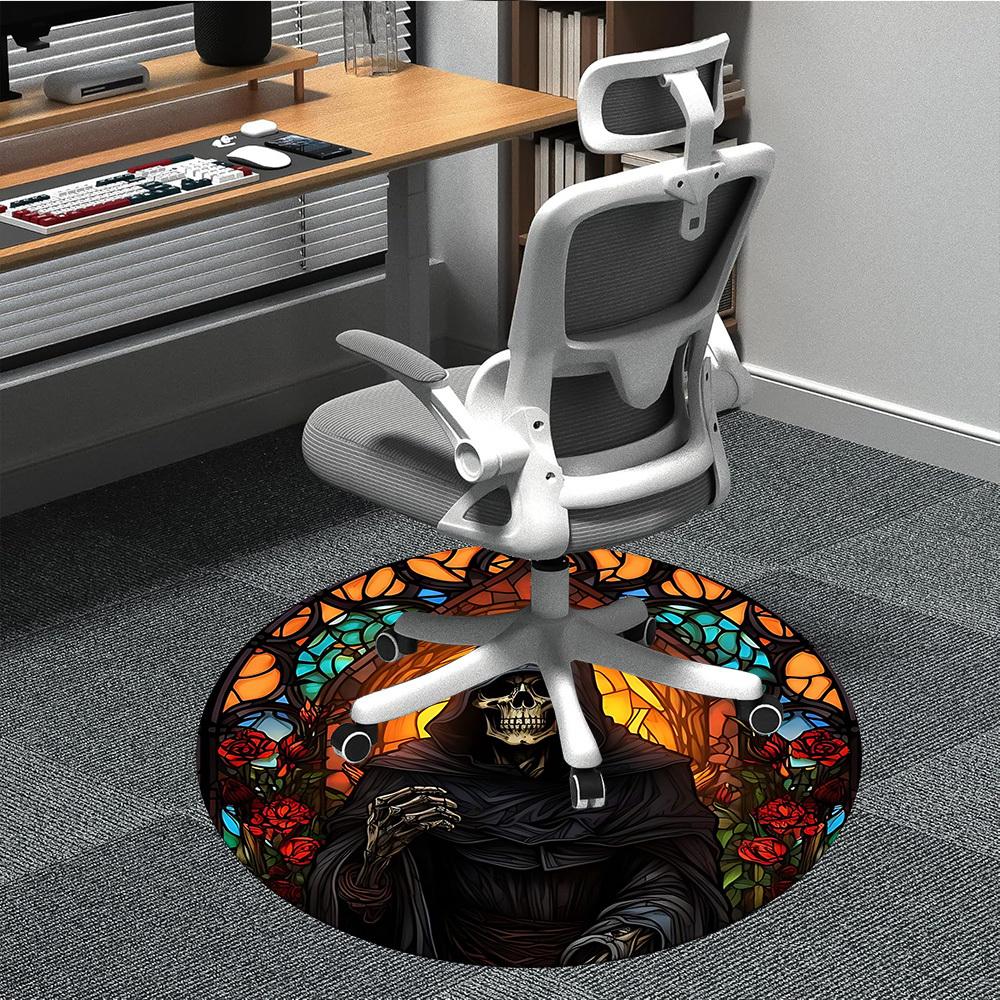 1pc Stained Glass Reaper Chair Carpet for Office Non-Slip, Machine Washable Rug for Office, Room - Holiday Decor, Machine Made yy251016124 80cm by 80cm
1pc Stained Glass Reaper Chair Carpet for Office Non-Slip, Machine Washable Rug for Office, Room - Holiday Decor, Machine Made yy251016124 80cm by 80cm