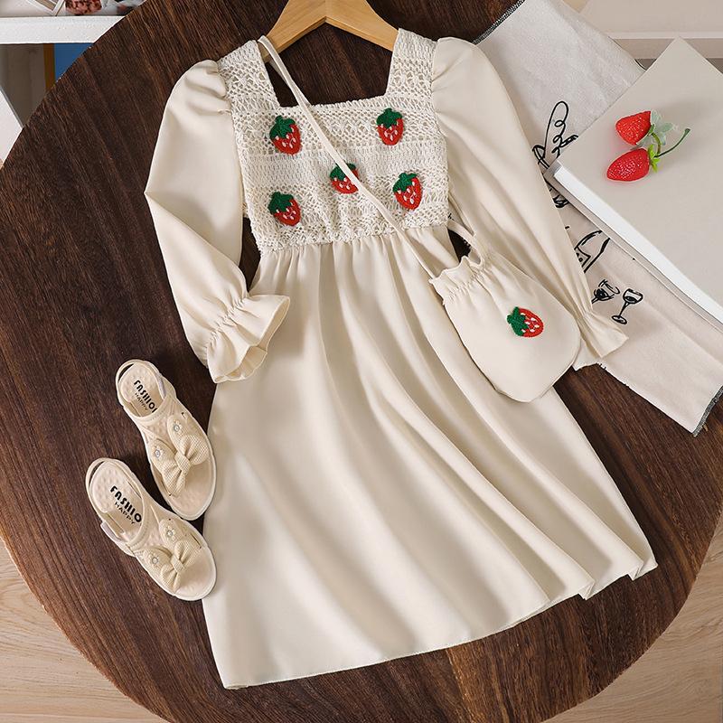 Girls Fashion Dress 2025 Autumn Children s Strawberry Long-sleeved Dress with Bag 100cm=4Y
Girls Fashion Dress 2025 Autumn Children s Strawberry Long-sleeved Dress with Bag 100cm=4Y
