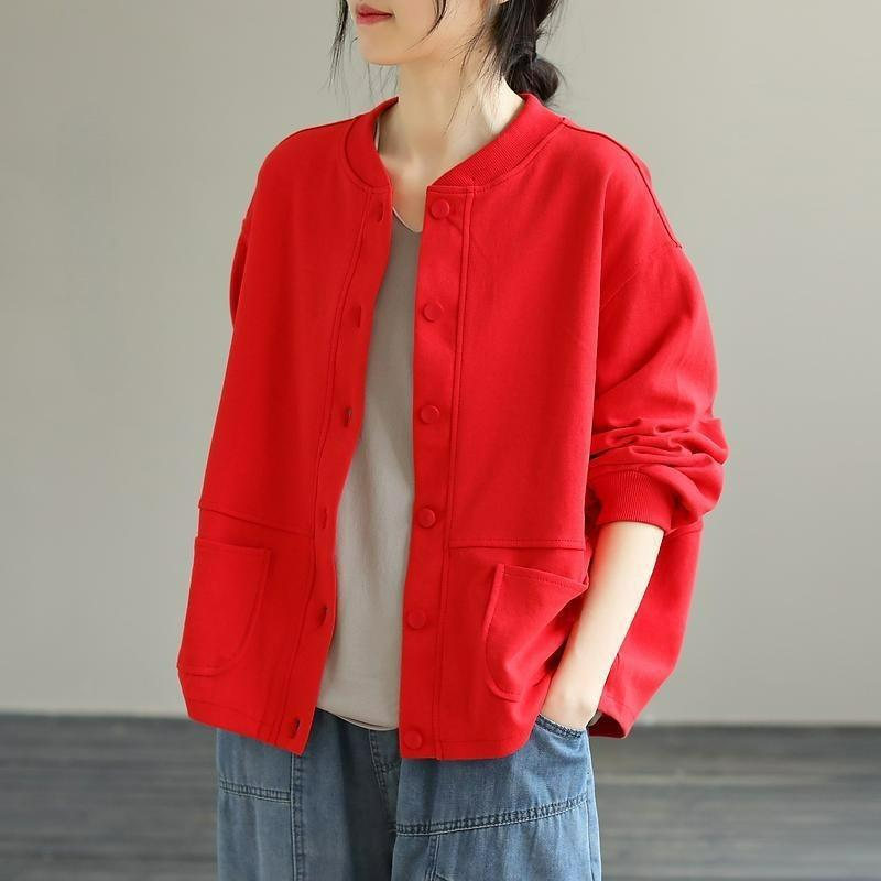 Женская куртка большого размера на раннюю осень, осенний короткий свитер, скрывающий полноту, тонкий топ с длинным рукавом S красный
Женская куртка большого размера на раннюю осень, осенний короткий свитер, скрывающий полноту, тонкий топ с длинным рукавом S красный