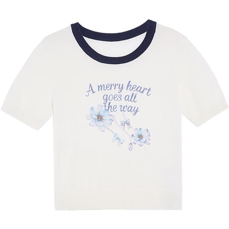 Betu 2026 S/S Women s Letter Print Short Sleeve Knitted Top L
Betu 2026 S/S Women s Letter Print Short Sleeve Knitted Top L