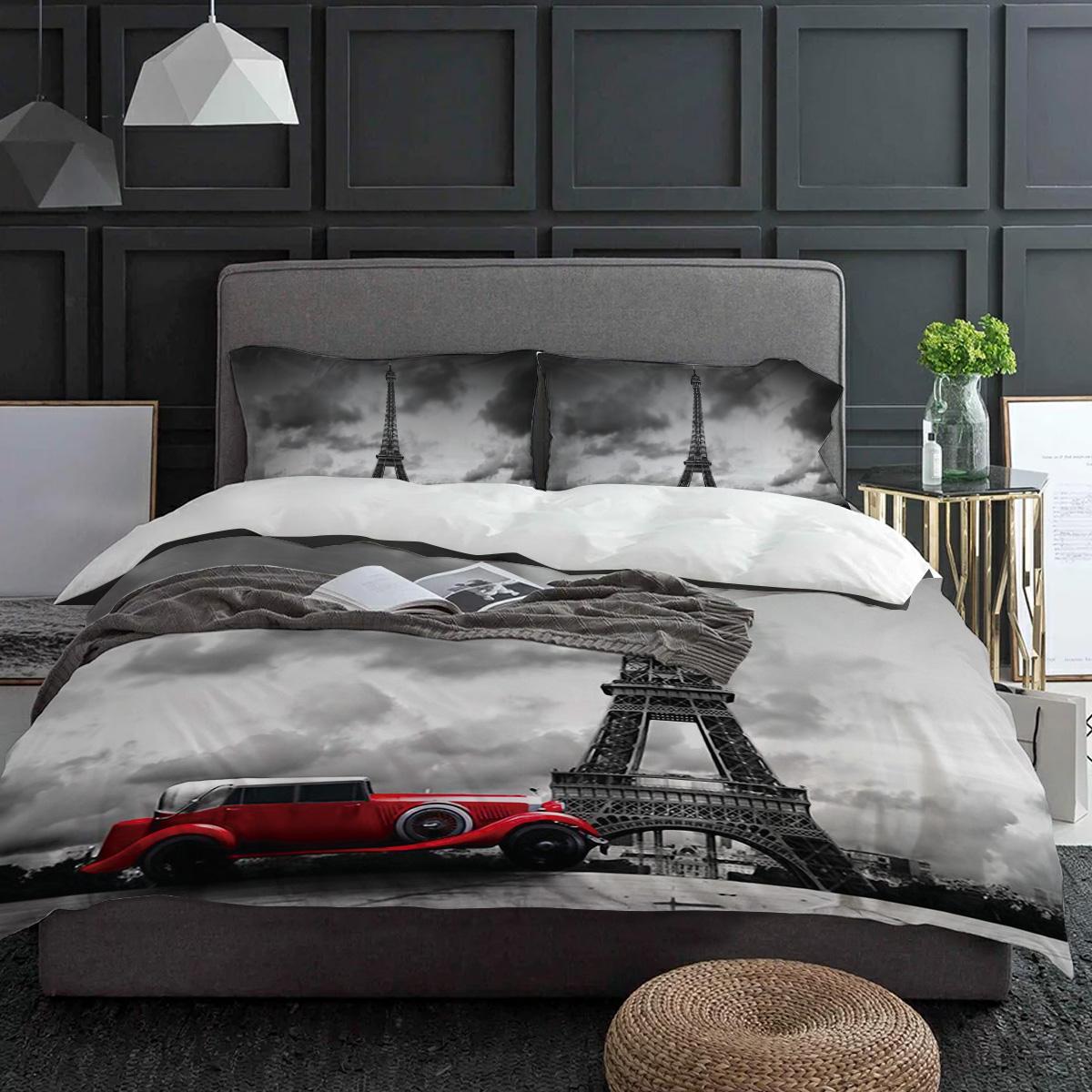 Paris Eiffel Tower With Red Car Duvet Cover With Pillow Case Custom 3pcs Bedding Set Quilt Cover Double Bed Home Textile (135x200cm)
Paris Eiffel Tower With Red Car Duvet Cover With Pillow Case Custom 3pcs Bedding Set Quilt Cover Double Bed Home Textile (135x200cm)