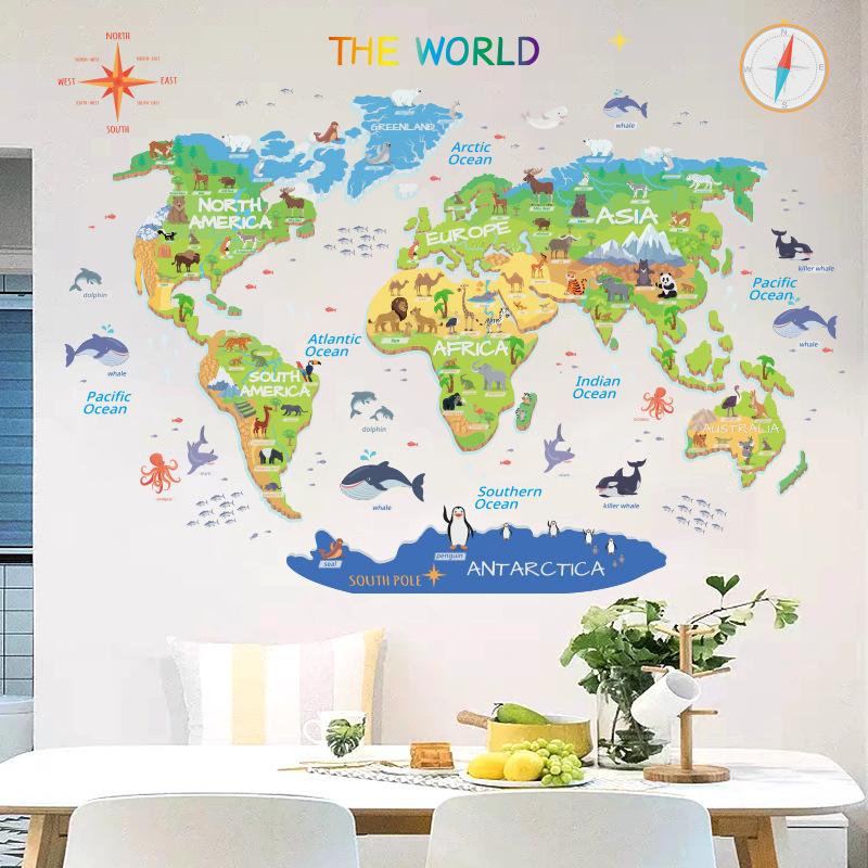 Animal distribution map decoration children s room kindergarten decoration removeable wall stickers 30*90cm*3pcs
Animal distribution map decoration children s room kindergarten decoration removeable wall stickers 30*90cm*3pcs