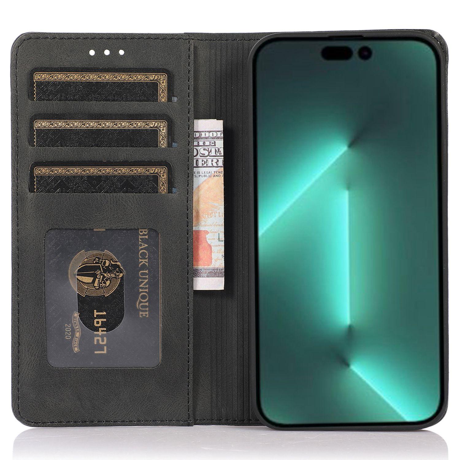 For iPhone 15 Pro Max PU Leather Wallet Phone Case Magnetic Closing Anti-drop Stand Cover Black
For iPhone 15 Pro Max PU Leather Wallet Phone Case Magnetic Closing Anti-drop Stand Cover Black
