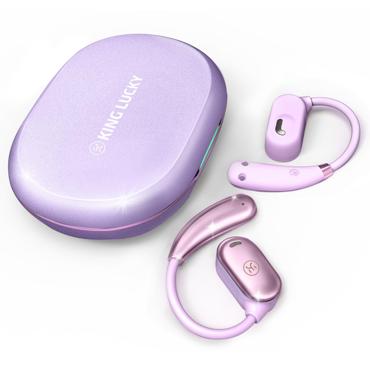 King Lucky Open-Ear Wireless Earbuds, Bluetooth 5.3, Ultra-Lightweight (Approx. 7.4g), Over-the-Ear Style, 18.7mm Drivers, Sound Leak Prevention,
King Lucky Open-Ear Wireless Earbuds, Bluetooth 5.3, Ultra-Lightweight (Approx. 7.4g), Over-the-Ear Style, 18.7mm Drivers, Sound Leak Prevention,