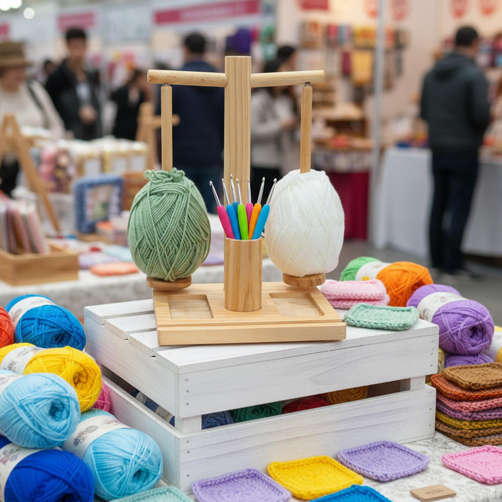 Handmade Wooden Yarn Holder, Portable And Ideal for Crochet Knitting. Gift Beginners Wood Color
Handmade Wooden Yarn Holder, Portable And Ideal for Crochet Knitting. Gift Beginners Wood Color