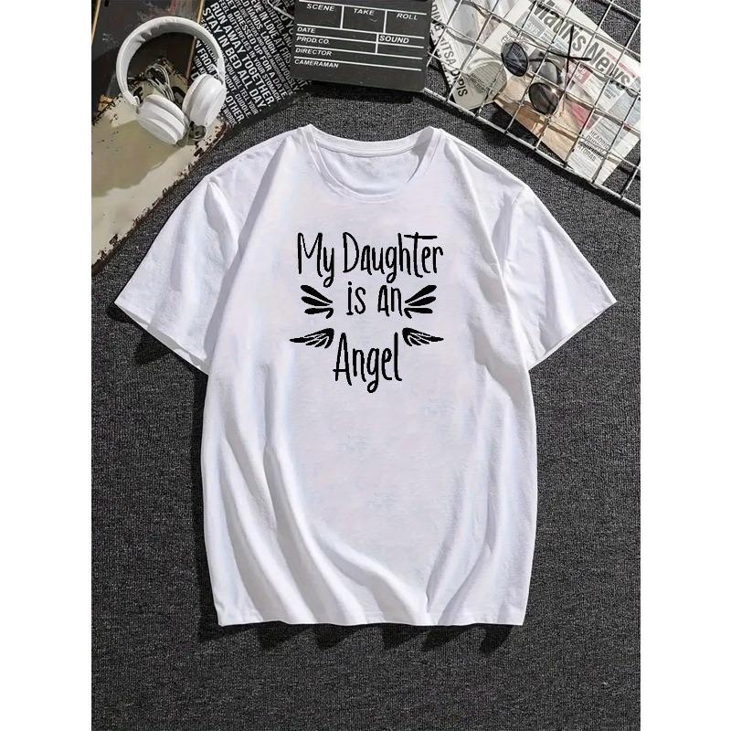European sizes My Daughter Is An Angel Men s T-Shirt - Casual Short Sleeve, Breathable, Geometric Print, Round Neck - Machine Washable S
European sizes My Daughter Is An Angel Men s T-Shirt - Casual Short Sleeve, Breathable, Geometric Print, Round Neck - Machine Washable S