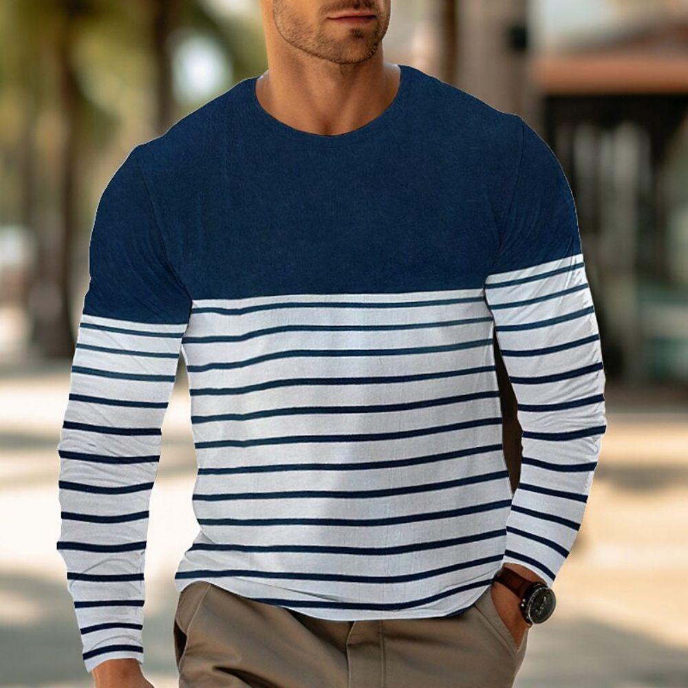 New Ventilate Stripe T Shirt For Mens Long Sleeve Top O-Neck Pullover Oversized Autumn Clothing Sports Casual Male mens clothing 6XL
New Ventilate Stripe T Shirt For Mens Long Sleeve Top O-Neck Pullover Oversized Autumn Clothing Sports Casual Male mens clothing 6XL