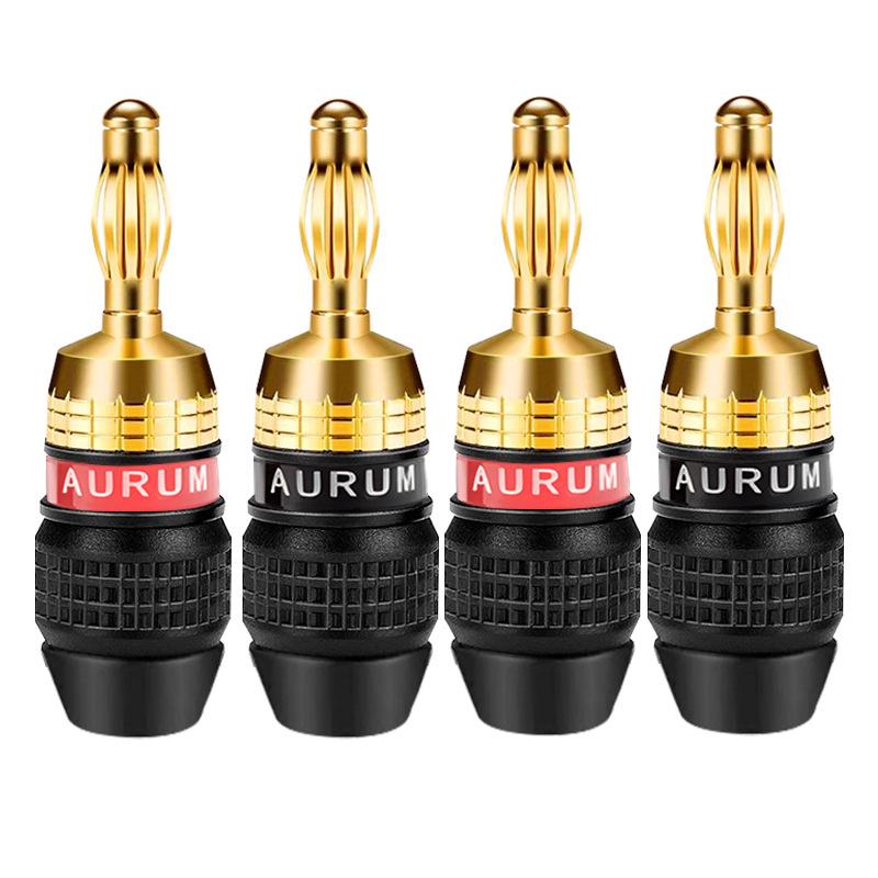 Позолоченные банановые разъемы Prefair для кабелей усилителя и акустических систем - На винтах, Беспаечные аудиоразъемы
Позолоченные банановые разъемы Prefair для кабелей усилителя и акустических систем - На винтах, Беспаечные аудиоразъемы