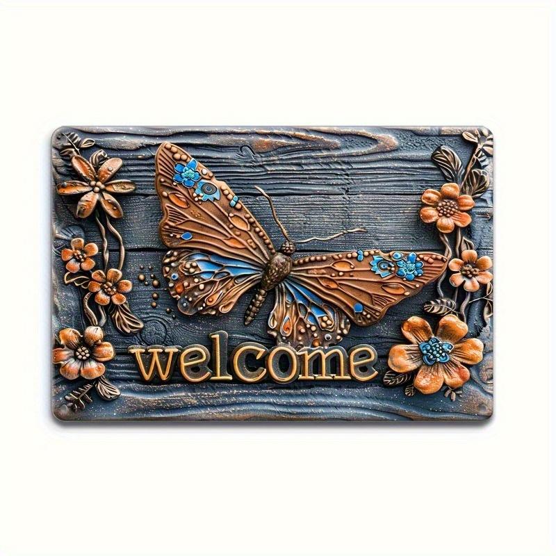 2d Flat 30*20cm, Welcome Butterfly Outdoor Sign, Vintage Wooden Wall Hanging Decor with Multipurpose Use, for Home, Kitchen, Garden, Bedroom, Bar. 30*20cm
2d Flat 30*20cm, Welcome Butterfly Outdoor Sign, Vintage Wooden Wall Hanging Decor with Multipurpose Use, for Home, Kitchen, Garden, Bedroom, Bar. 30*20cm