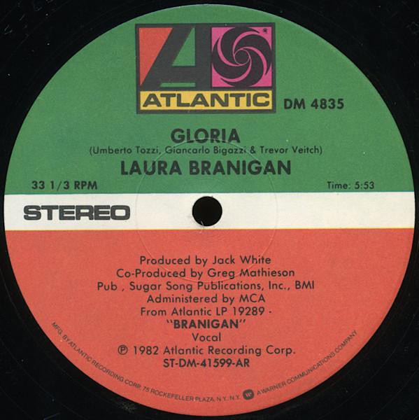 12inch Record LAURA BRANIGAN Gloria DM4835 Atlantic 1982 US Dance Electronica Used
12inch Record LAURA BRANIGAN Gloria DM4835 Atlantic 1982 US Dance Electronica Used