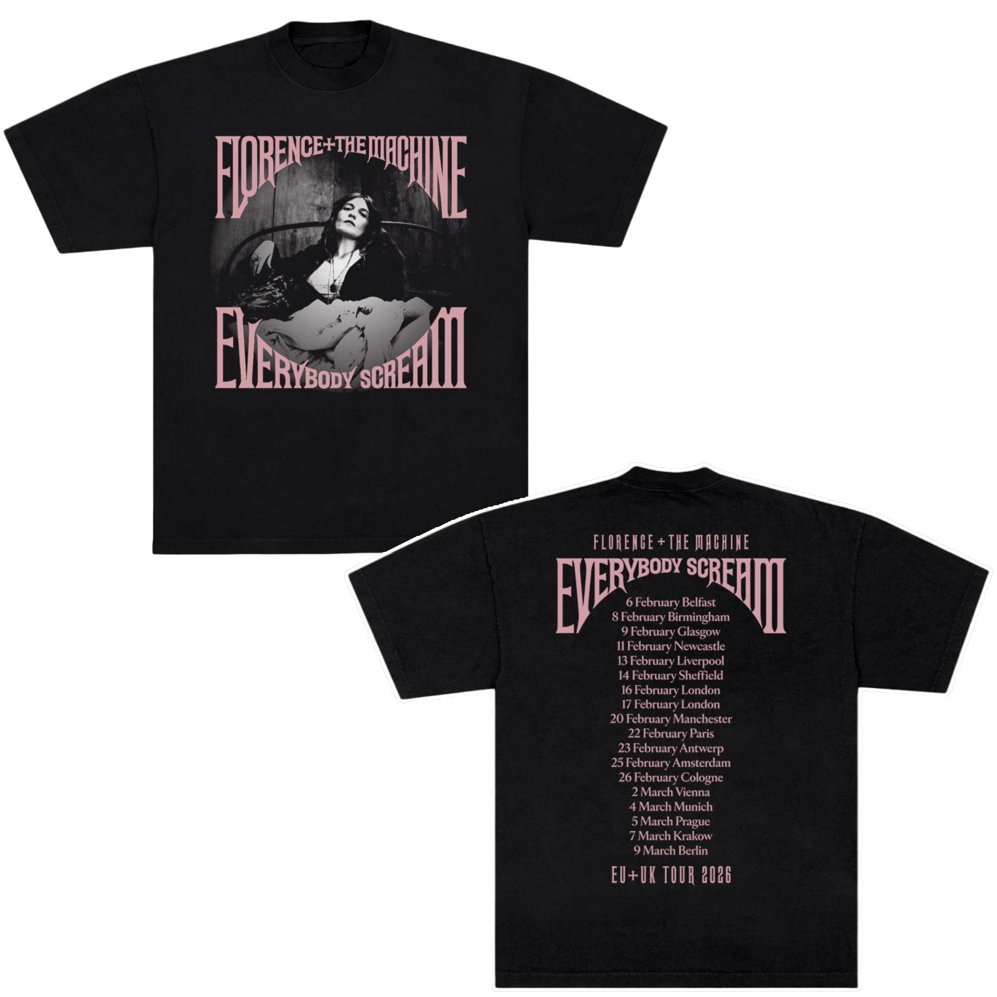 Florence The Machine Everybody Scream Tour 2026 Graphic T Shirt Cotton Unisexs Clothing Womens TShirt Y2k Casual Summer T Shrit M
Florence The Machine Everybody Scream Tour 2026 Graphic T Shirt Cotton Unisexs Clothing Womens TShirt Y2k Casual Summer T Shrit M