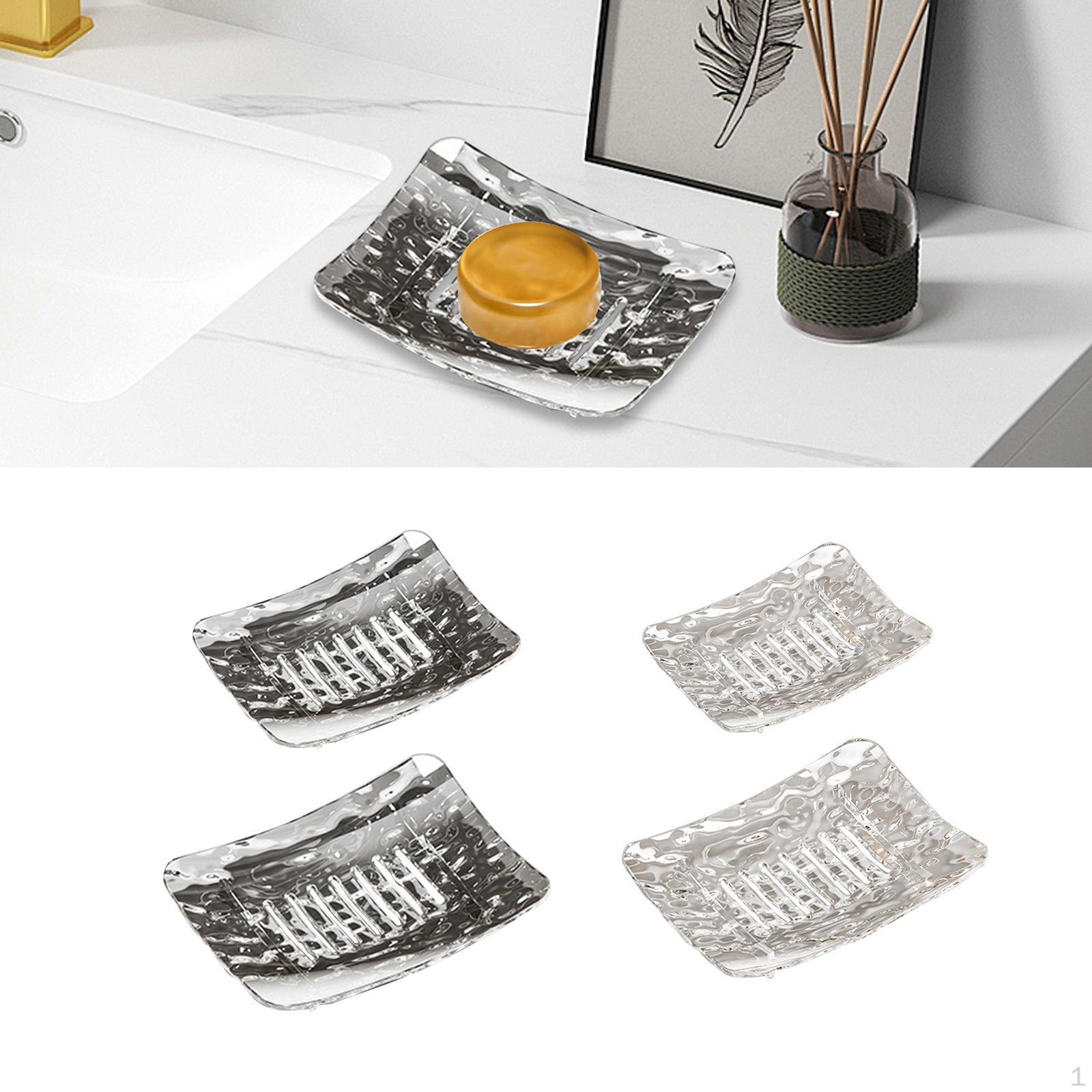 Набор мыльниц для ванной комнаты, держатель для сухих контейнеров, поддон для слива воды 2x Large 2x Small_Transparent and Gray
Набор мыльниц для ванной комнаты, держатель для сухих контейнеров, поддон для слива воды 2x Large 2x Small_Transparent and Gray