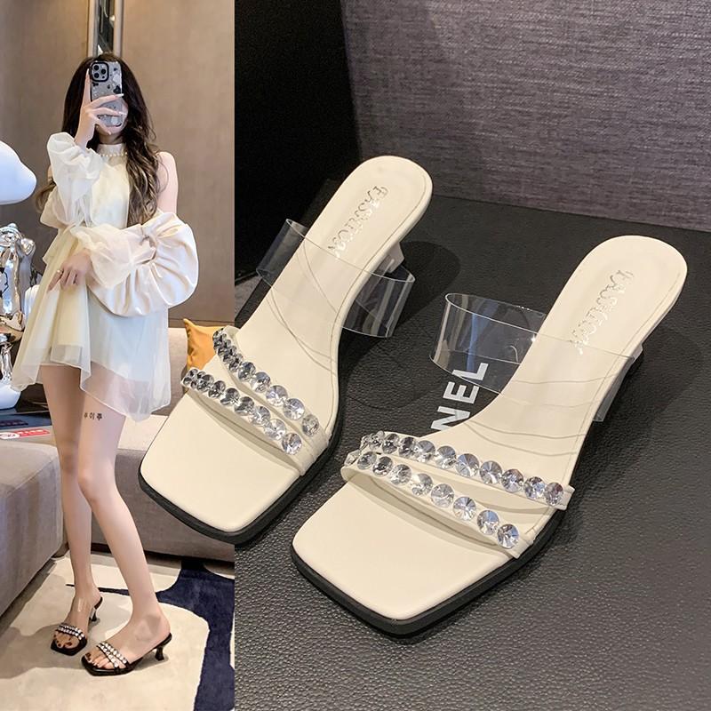 Rhinestone high-end transparent word with stiletto high heels 2024 new summer beautiful high heels women s sandals 40
Rhinestone high-end transparent word with stiletto high heels 2024 new summer beautiful high heels women s sandals 40