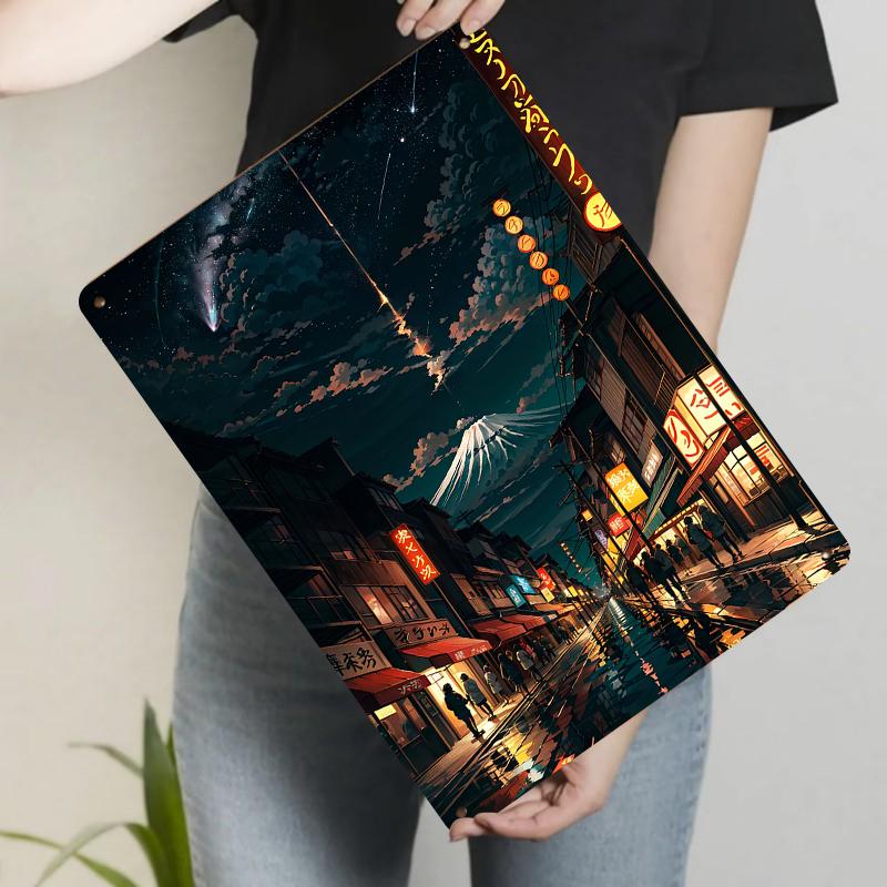 Japanese Street View Fuji Mountain Night Scene Metal Iron Painting Modern Home Living Room Wall Art Decor 20x30cm(7.8x11.8inch)
Japanese Street View Fuji Mountain Night Scene Metal Iron Painting Modern Home Living Room Wall Art Decor 20x30cm(7.8x11.8inch)