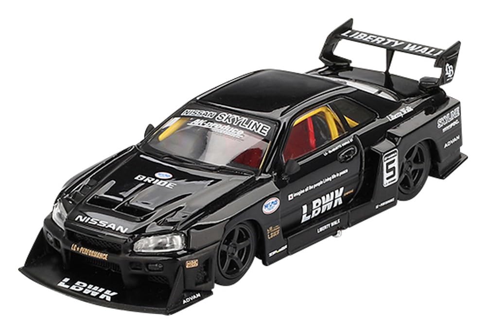 MINI GT Nissan Super Silhouette Skyline Черный Готовый продукт 1/64 LB-ER34 (Правый руль) MGT00844-R
MINI GT Nissan Super Silhouette Skyline Черный Готовый продукт 1/64 LB-ER34 (Правый руль) MGT00844-R